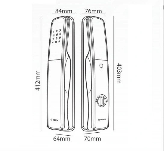 Khóa Cửa Vân Tay BOSCH EL 800VF - Image 3