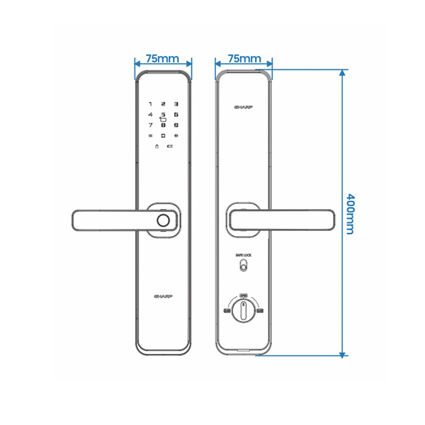 Khoá vân tay thông minh Sharp A2-B - Image 3