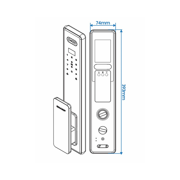 Khoá vân tay thông minh Sharp S6-FV - Image 4