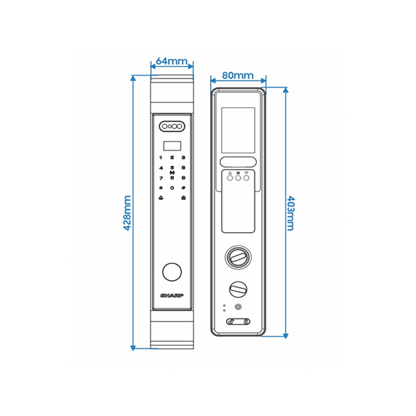 Khoá vân tay thông minh Sharp S9-FV - Image 3