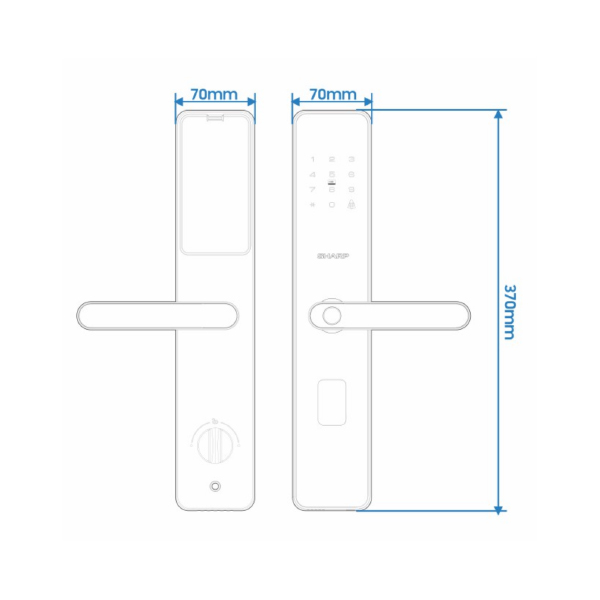 Khoá vân tay thông minh Sharp T1-B - Image 3