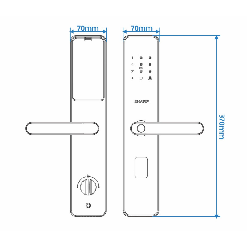 KHOÁ VÂN TAY THÔNG MINH SHARP T2-B - Image 3